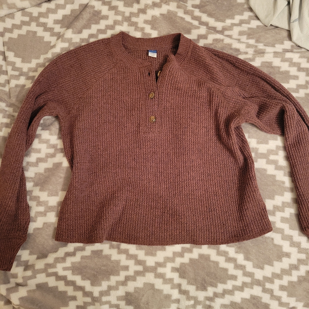 Old Navy Ribbed Knit Sweater - Brown